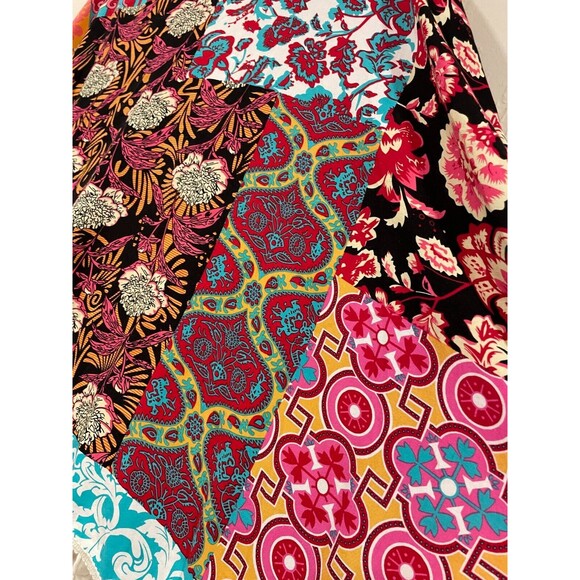 ~ Grace & Lace Med Boho Serape Crochet Poncho Coverup Tassel Beach Tropical Boho - Picture 7 of 14